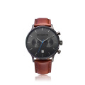 Oem male chronograph watch logo men wristwatch stainless steel back multifunction sport luxury wrist watch men